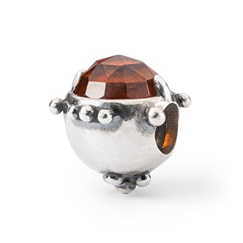 Cáliz de fuego Trollbeads plata de granate para tus looks diarios