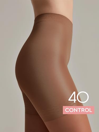 Image of Conte Body Shaping Semi Opaque Compression Tights Pantyhose Control 40 Den