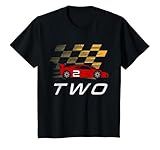 Kinder 2 Geburtstag Rennfahrer Shirt I 2 Jahre Alt Rennwagen T-Shirt