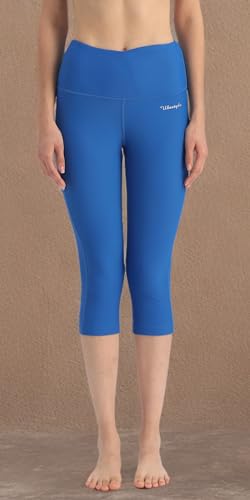 Image of Ubestyle UPF 50+ High Waist Women's Yoga Capri Leggings Swimming Tights Sun Protective