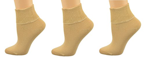 Image of Sierra Socks Women's Cotton Diabetic Ankle Socks, 3 Pair