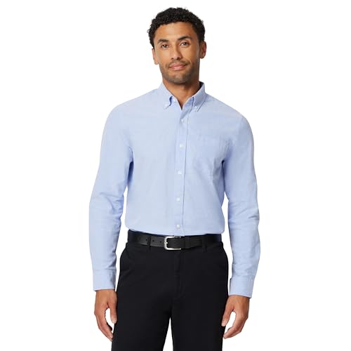 Image of Amazon Essentials Men's Long-Sleeve Pocket Oxford Shirt