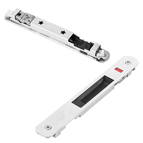Leylor Sliding Door Lock,Household Stainless Steel Sliding Glass Door,Single Lock Hardware Fittings Suitable for Sliding Glass Door Window,Single Lock Catch Hardware Fittings - Image 4