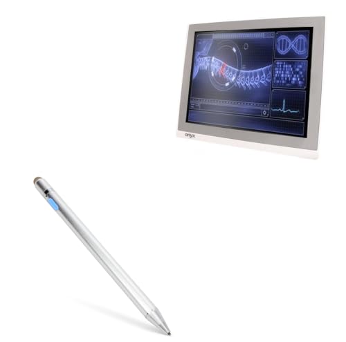 BoxWave Stylus Pen Compatible with Micromax Health ZEUS-198 - AccuPoint Active Stylus, Electronic Stylus with Ultra Fine Tip - Metallic Silver