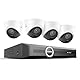 SANNCE 5MP PoE Überwachungskamera System 8CH 5MP NVR Recorder Videoüberwachung und 4X Aussen IP Kamera IP66, Bewegungserkennung