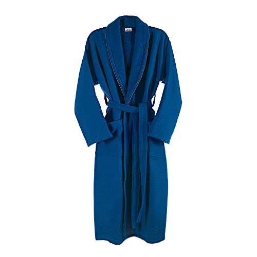 Well Home MOBILIARIO & DECORACIÓN Robe S/M 360 g/m2 Bee's Nest 100% Cotton Navy Blue, S-M - Image 2