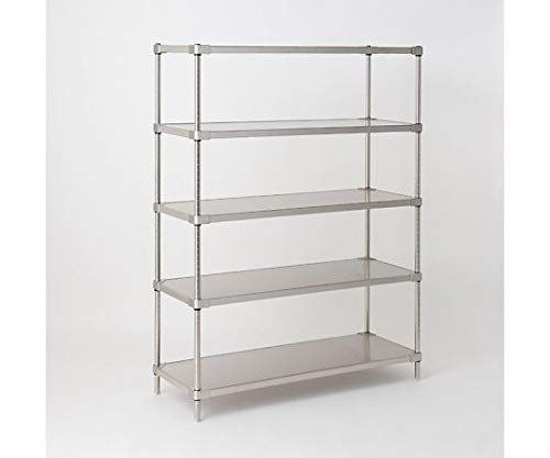 エレクター オール304ソリッドエレクター･シェルフ W1213×D614×H2197mm PS DB付 5段 LSS1220SPS