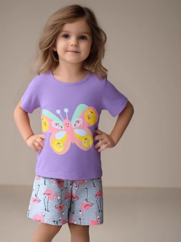 Image of AIWUHE Toddler T Shirts Cotton Summer Tshirts Boys Girls Short Sleeve Tee Tops Casual Graphic Clothes Crew Neck Shirts 2-6Y