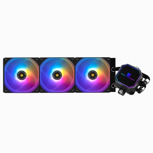 Image of Thermalrlght Frozen Prism360 Black ARGB CPU Liquid Cooler,Efficient PWM Controlled Pump 3300RPM,3xTL-E12 Series PWM Fan,Water Cooling Computer Parts,for AMD AM4 /AM5,Intel 1150 /1156 /1200 /1700 /20XX