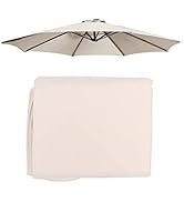Cabilock Copertura per Ombrellone Protezione UV in Poliestere 8 Nervature Tavolo Esterno Baldacch...