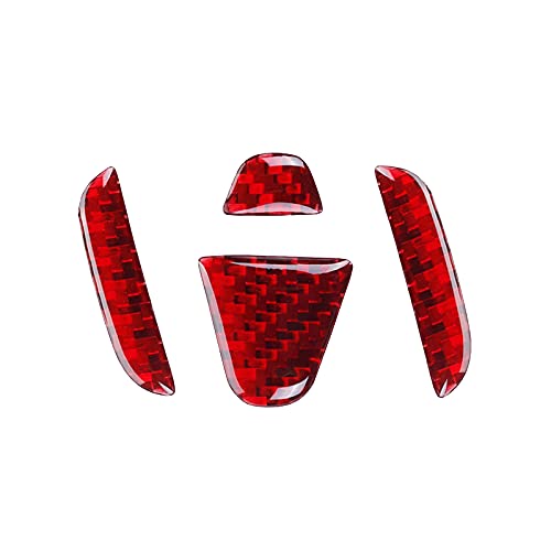 SUNBREATH Compatible with Carbon Fiber Auto Steering Wheel Emblem Decal Decoration Cover Logo Sticker Trim for Honda Civic 2020 2019 2018 2017 2016 Accord 2019 2020 CRV City Pilot 4PCS