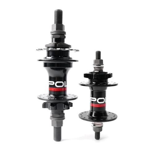 POLSO BH018 BMX Dirt Jump Hub 16T 36H 100x3/8 135x14 Bujes BMX delanteros y traseros con rodamientos sellados de freno de disco, piezas BMX (un par de bujes)