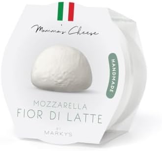 Mozzarella Fior di Latte Fresh Italian Cheese - 8 Ounce (Pack of 6)