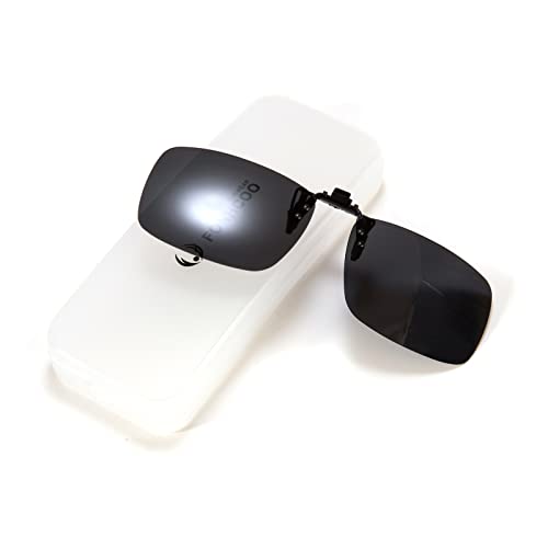 Polarized Clip on Sunglasses for Women & Men - Clips On Your Prescription or Reading Glasses Lightweight Rimless Frameless Suitable for Driving4