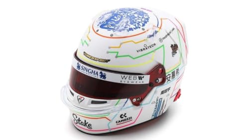 Casque miniature F1 Zhou Guanyu Kick Sauber Stake 2024 1/5