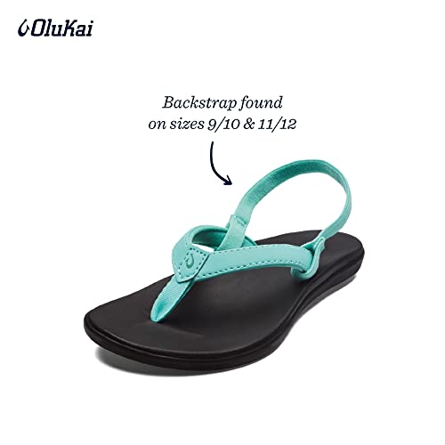 Image of OLUKAI Ho'opio Girls' Beach Sandals, Quick-Dry Flip-Flop, Water Resistant & Cute Design, All-Day Comfort Fit