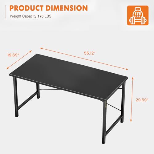 image for Sweetcrispy Computer Office Desk 55 Inch Student Kids Study Writing Wo
