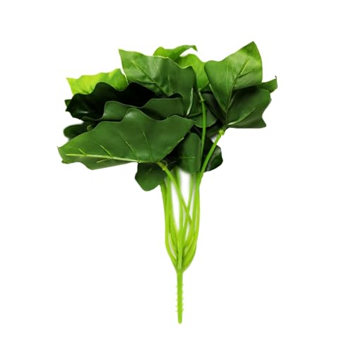 Image of Enhance Your Space with Artificial Green Leaf Plant Decor Foliage for Stunning Interiors Decorative Items for Home;Office; Room; Living Room; Table; (Without Vase)