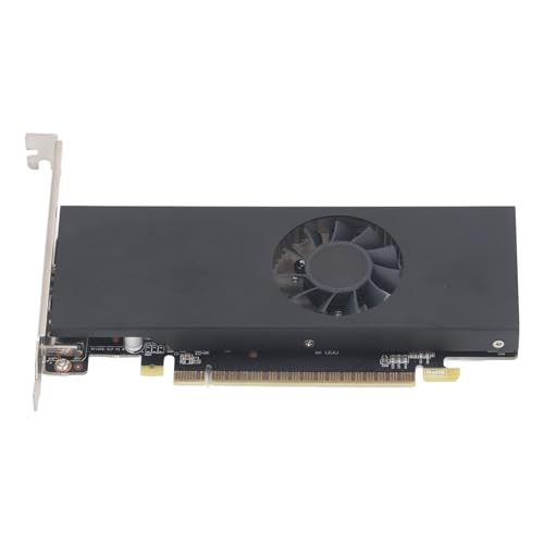 Scheda Grafica per Giochi PC a Profilo GTX1050 da GDDR5 128 Bit per DirectX 12.1 OpenGL 4.5 Tecnologia SLI con Interfaccia Multimediale HD DisplayPort 4 GB basso slim