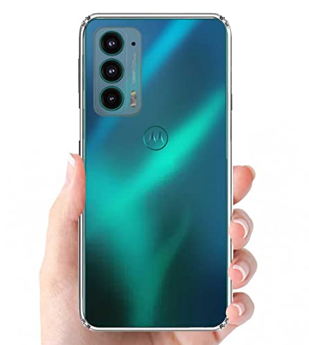 Image of Soft Flexible Silicone Back Cover Compatible with (Motorola Edge 20, Transparent Case)