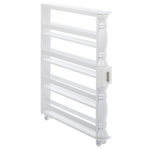 The Lakeside Collection Slim Rolling Can and Spice Racks -