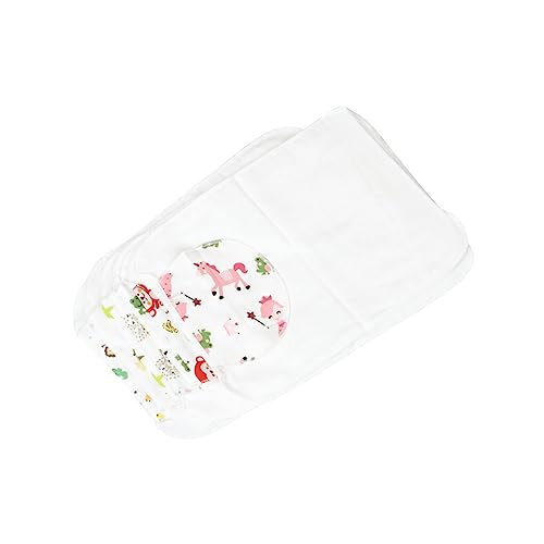 Serviettes garçon fille coton absorbantes couches change bébé lot de 7
