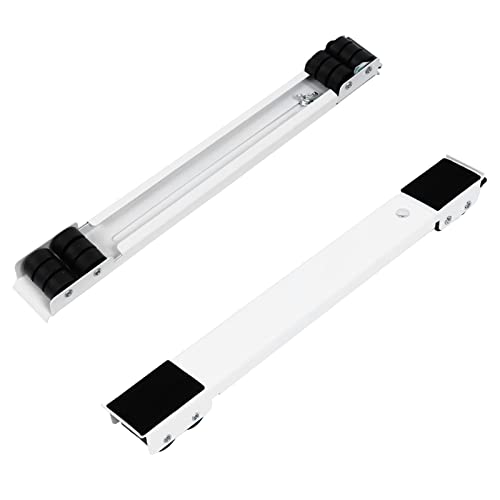 YNIYUJKL Soporte para Lavadora, Base Móvil Multifuncional, Pedestal Universal para Secadora Y Frigorífico, Base Ajustable con 24 Ruedas con Bloqueo Fijo, Capacidad De Ca,White