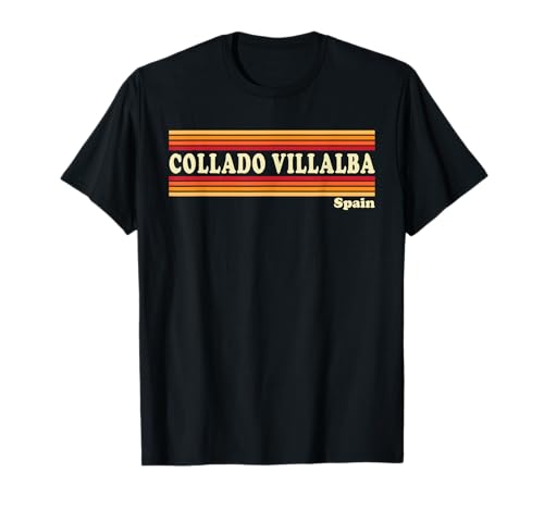 Vintage 80s Collado Villalba España Retro Gráfico Camiseta