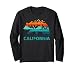 California Bear Vintage Retro Nature Hiking Souvenir Long Sleeve T-Shirt
