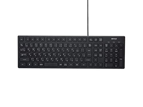 Clavier USB Noir Buffalo BSKBU15BK Standard à Membrane pour PC