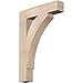 Ekena Millwork BKT04X18X26THR05SDF Thorton Block Rustic Wood Bracket, 18" D x 26" H, 3 1/2" W Douglas Fir (Smooth)