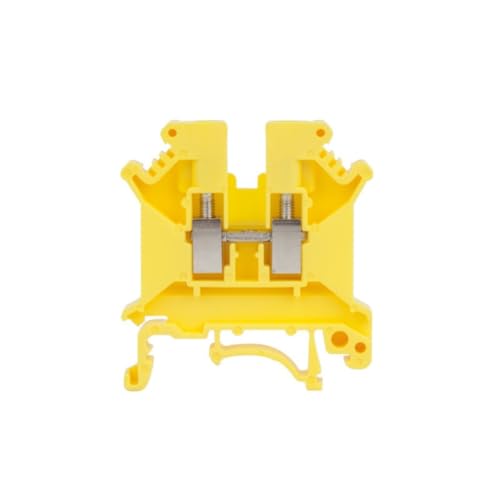 Conector eléctrico carril DIN UK5N, bloque de terminales de paso y paso con tornillo, 10 uds