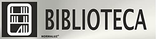 Informativa Biblioteca Acero Inoxidable Adhesivo De 0'8Mm 50 X 200 Mm En Oferta Normaluz Rd707088 - Señal Adhesiva Rectangular Biblioteca Acero Inoxidable Adhesivo 0,8 Mm 5X20 Cm Con Cte, Ripci