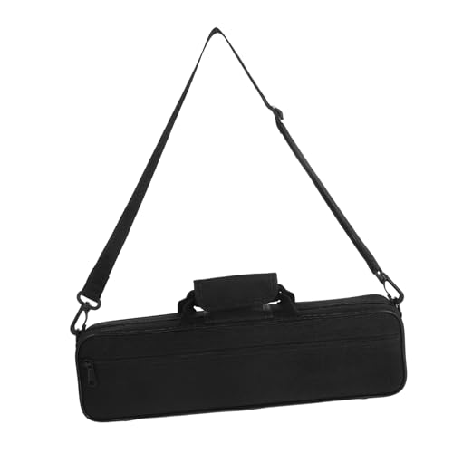 Milisten Portable Flute Carrying Bag: Waterproof Oxford Cloth Instrument Storage Pouch With Adjustable Shoulder Strap - Flute Protection Bag For Musicians
