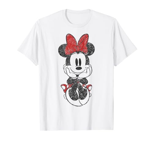 Disney Mickey And Friends Minnie Mouse Vintage Sitting T-Shirt