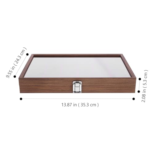 Boîte à thé en bois avec couvercle transparent Housoutil pour maison