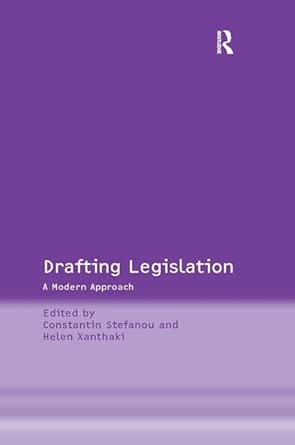 Drafting Legislation: A Modern Approach book cover