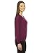 American Apparel Women's Blend Rib Light Weight Raglan Pullover, Tri/Cranberry, Medium