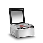 CASO VacuChef 40 - Macchina sottovuoto professionale compatta a camera per alimenti, aspirazione potente da 70 L/min, capacità di 3 litri – acciaio inox