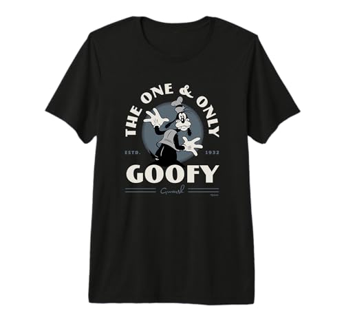 T-shirt Goofy Gwarsh Est 1932 vêtement confortable et durable pour fan de Disney
