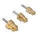 PPR Lifting Drill Bits, 3PCS Pipe Reaming Drill Bit Set with 1/4 Inch Hex Shank, Compatible with Most Power Tools, High Speed Steel Water Tube Expansion Hole Opener Bit