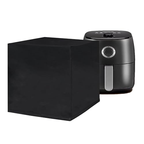 Klmnop Air Fryer Cover, Waterproof Air Fryer Dust Cover for 7-10 Quart Toaster Oven Instant Pot, Small Kitchen Appliance Covers for Air Fryer(Black)