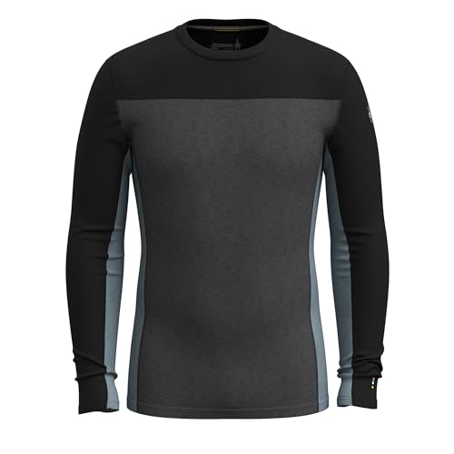 Smartwool Men's Classic Thermal Merino Base Layer Colorblock Crew3