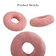 UKTYUAS Piercing Kissen Mit Loch,Für Ohr Gegen Ohrenschmerzen,Donut Kissen,Ohrkissen,Sleepingring Für Seitenschläfer Zur Schmerzlinderung Im Ohr,Kissen Seitenschläfer,Donut Ohrenkissen (Light Pink)