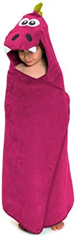TheCroco Premium Hooded Towel: Ultra Soft, 100% Cotton, Super Absorbent & Thick, and Exceptionally Large (Deep Pink)