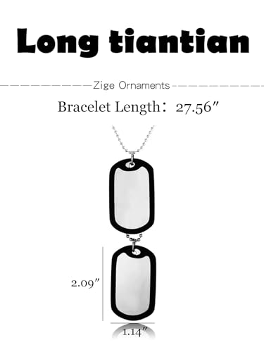 Collier plaque militaire homme inoxydable incassable pendentif durable