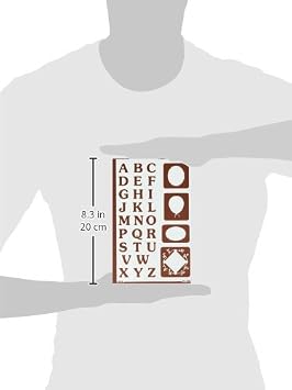 Armour Products Etch Over N Over Stencil, Reverse Lettering