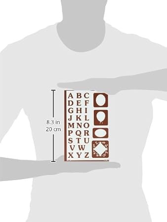 Armour Products Etch Over N Over Stencil, Reverse Lettering