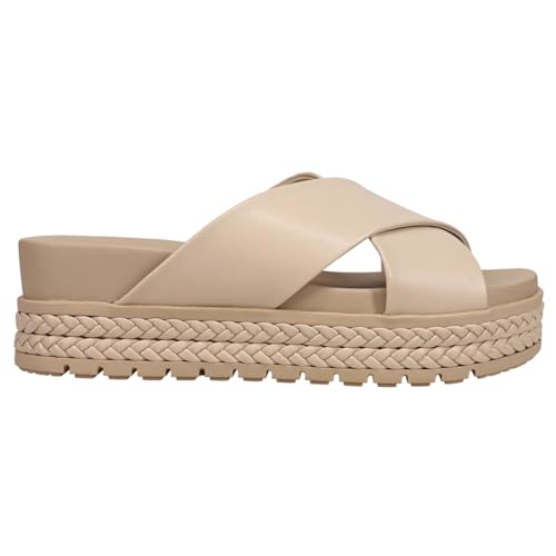 MIA Womens Kornelia Platform Slide Casual Sandals Casual Low Heel 1-2