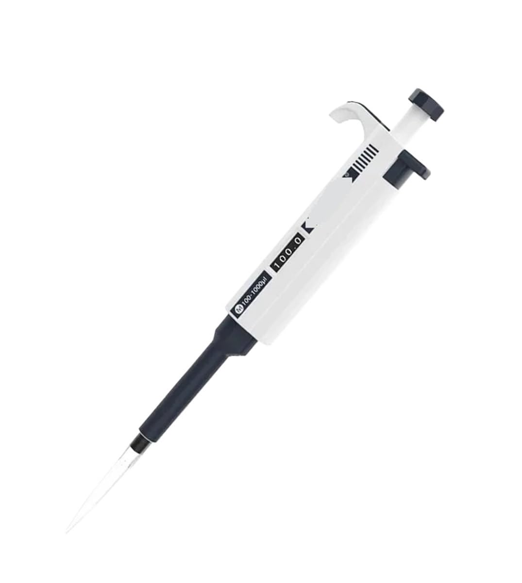 Pipeta Pipeta de laboratorio de plástico de un solo canal, micropipeta digital ajustable, equipo de laboratorio con puntas de pipeta(0.5-10ul)